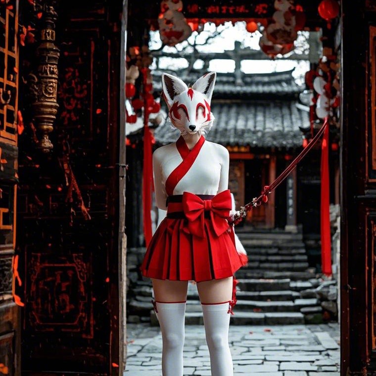 Fox, a masked legendary Goddess Area hero