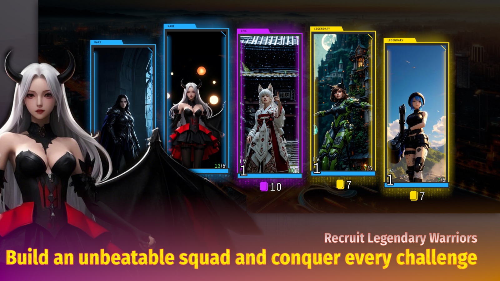 Goddess Area squad and character card collection