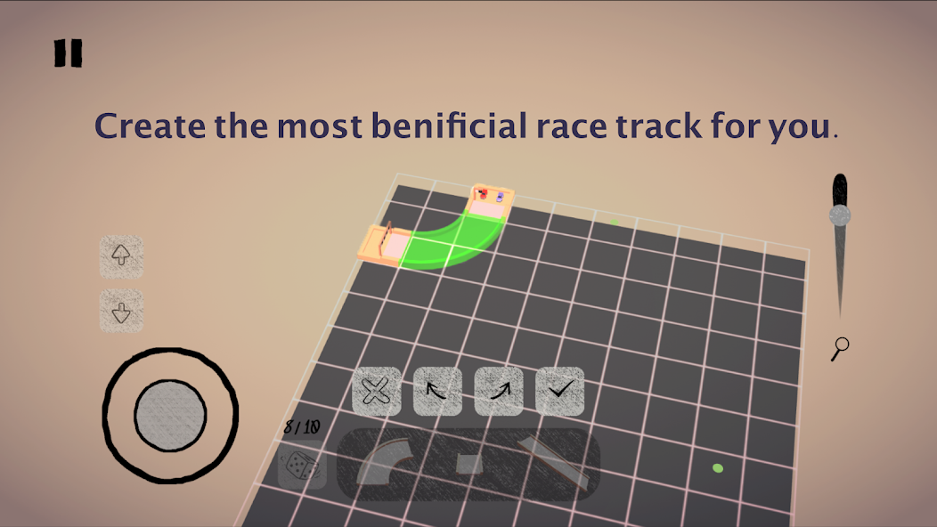 A layered custom circuit in Make Race Track