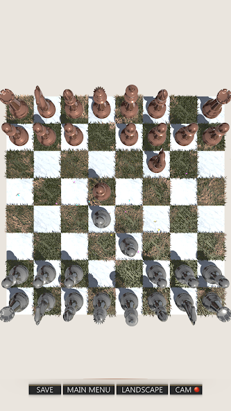 Real Chess 3rd match on a polished 3D board